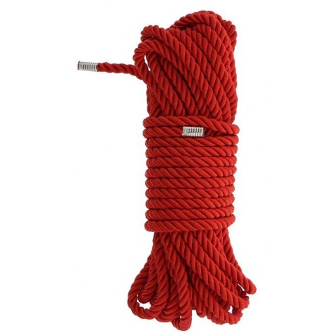 Красная веревка DELUXE BONDAGE ROPE - 10 м.